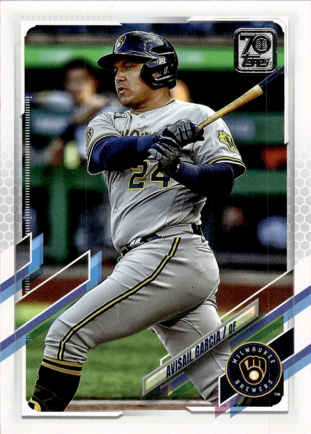 2021 Topps Series 1 Baseball - Base #307 Avisail Garcia - Milwaukee Brewers