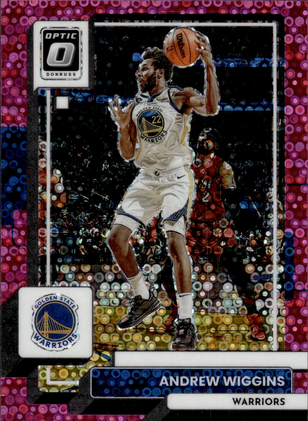 2022-23 Panini Donruss Optic Basketball Prizm /25 #84 Andrew Wiggins - Golden State Warriors