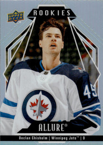 2022-23 Upper Deck Allure Hockey Rookies #103 Declan Chisholm - Winnipeg Jets