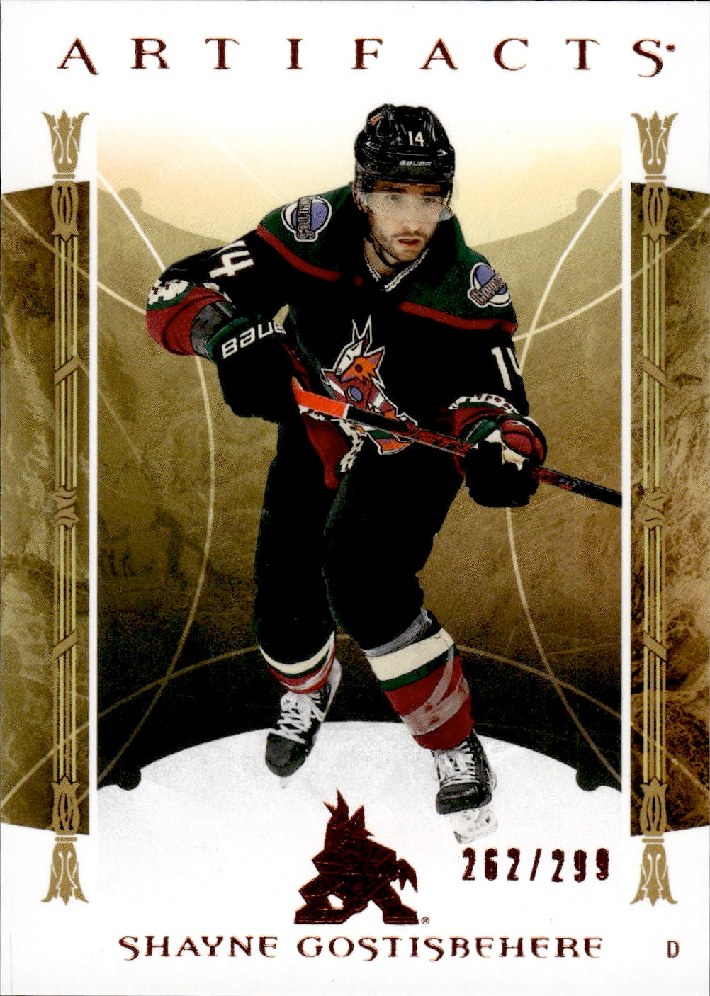 2022-23 Upper Deck Artifacts Hockey Base Stars /299 #131 Shayne Gostisbehere - Arizona Coyotes