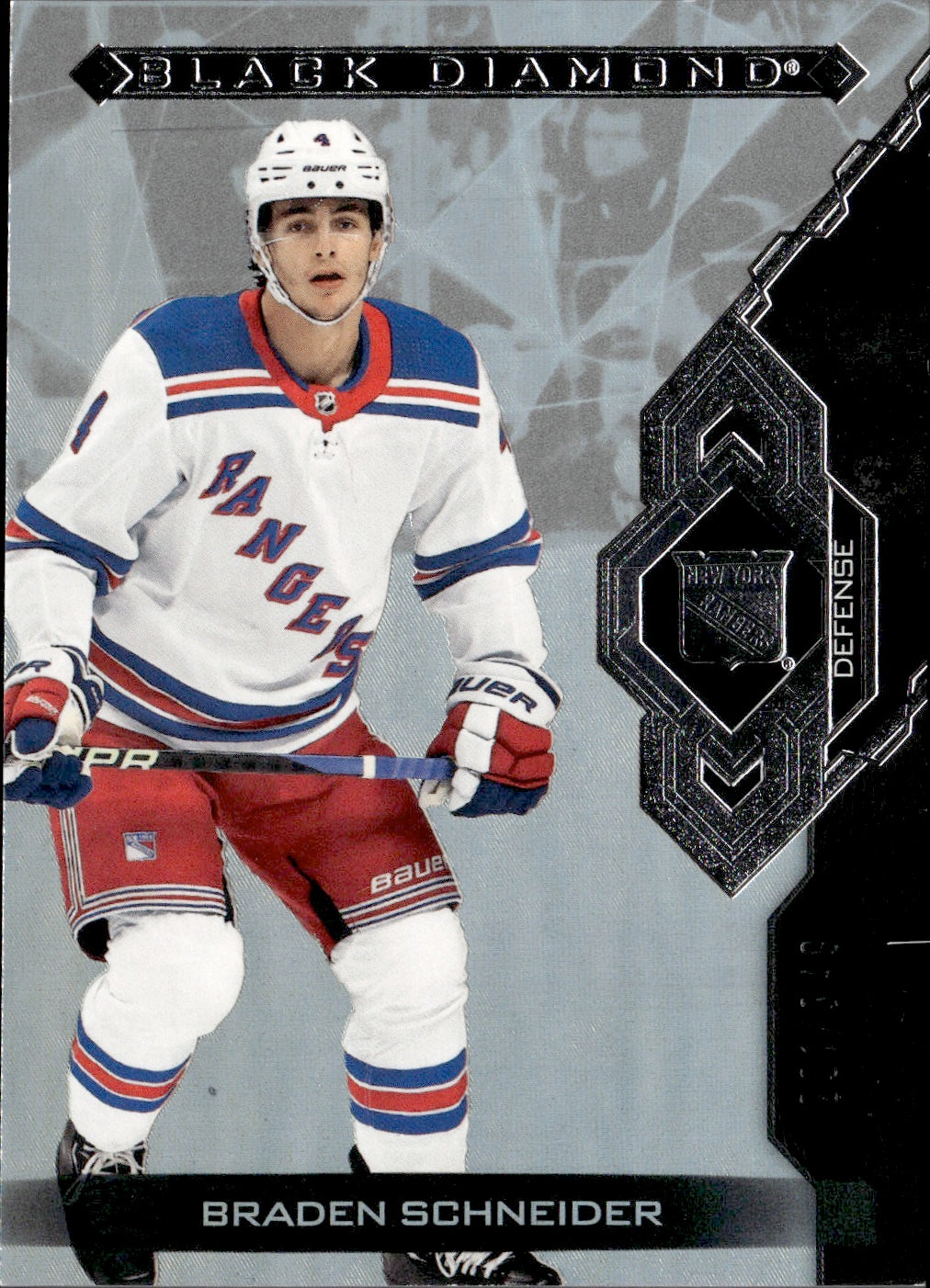 2022-23 Upper Deck Black Diamond Hockey - Base /349 #BDB-BS Braden Schneider - New York Rangers