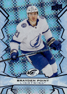 2022-23 Upper Deck Ice Hockey - Base - Blue #25 Brayden Point - Tampa Bay Lightning