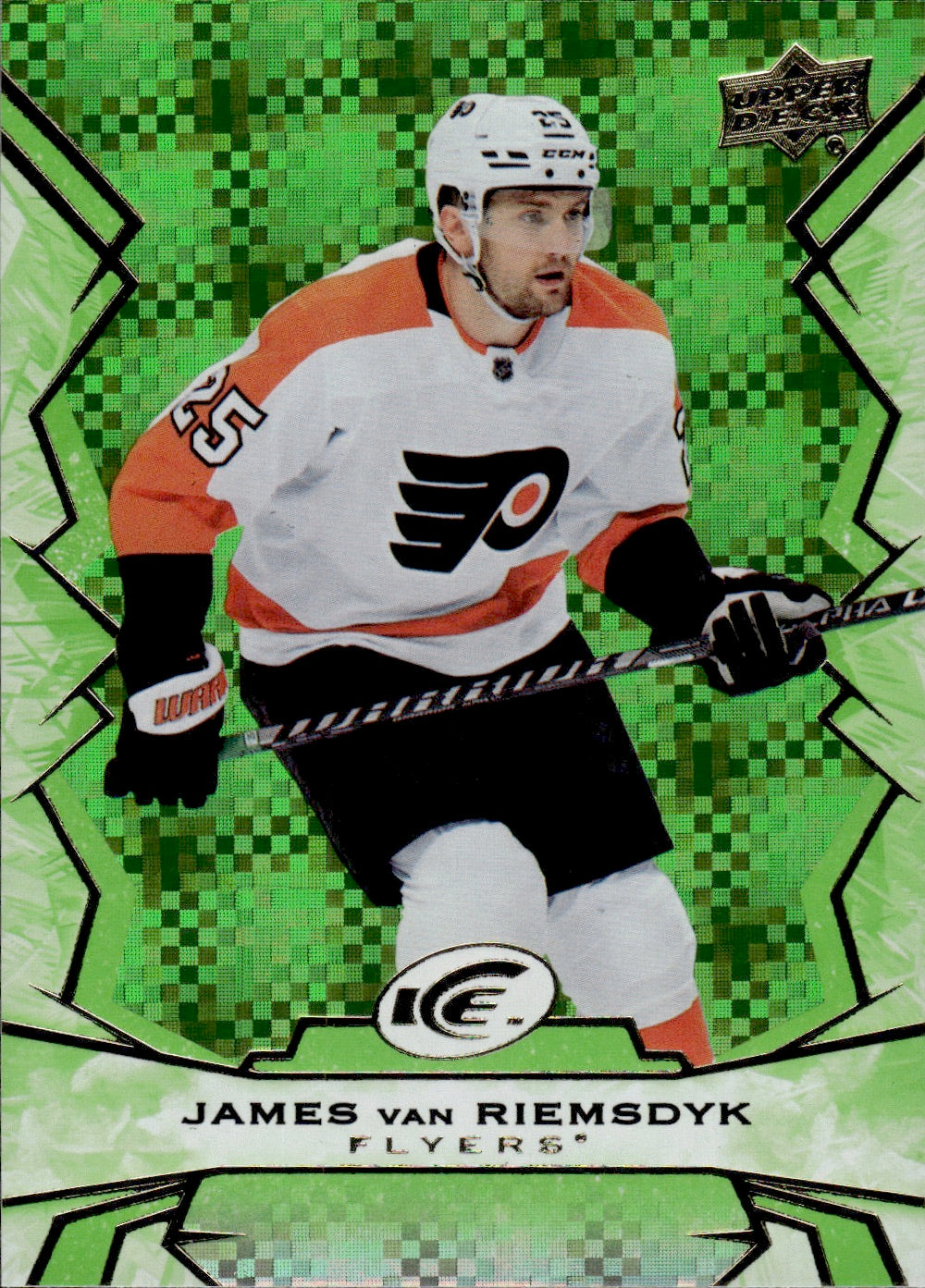 2022-23 Upper Deck Ice Hockey - Base - Green #14 James Van Riemsdyk - Philadelphia Flyer