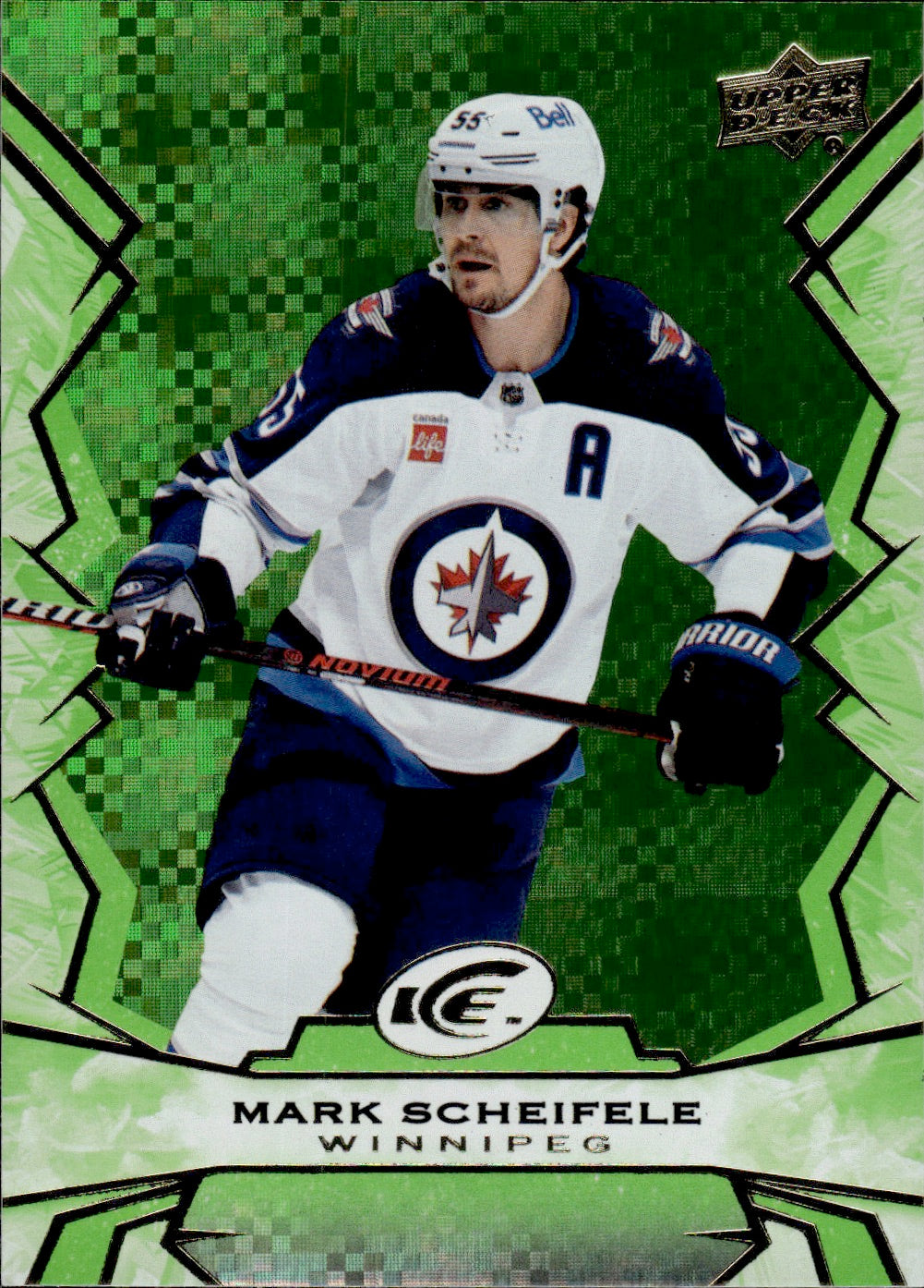 2022-23 Upper Deck Ice Hockey - Base - Green #30 Mark Scheifele - Winnipeg Jets