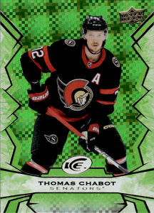 2022-23 Upper Deck Ice Hockey - Base - Green #53 Thomas Chabot - Ottawa Senators