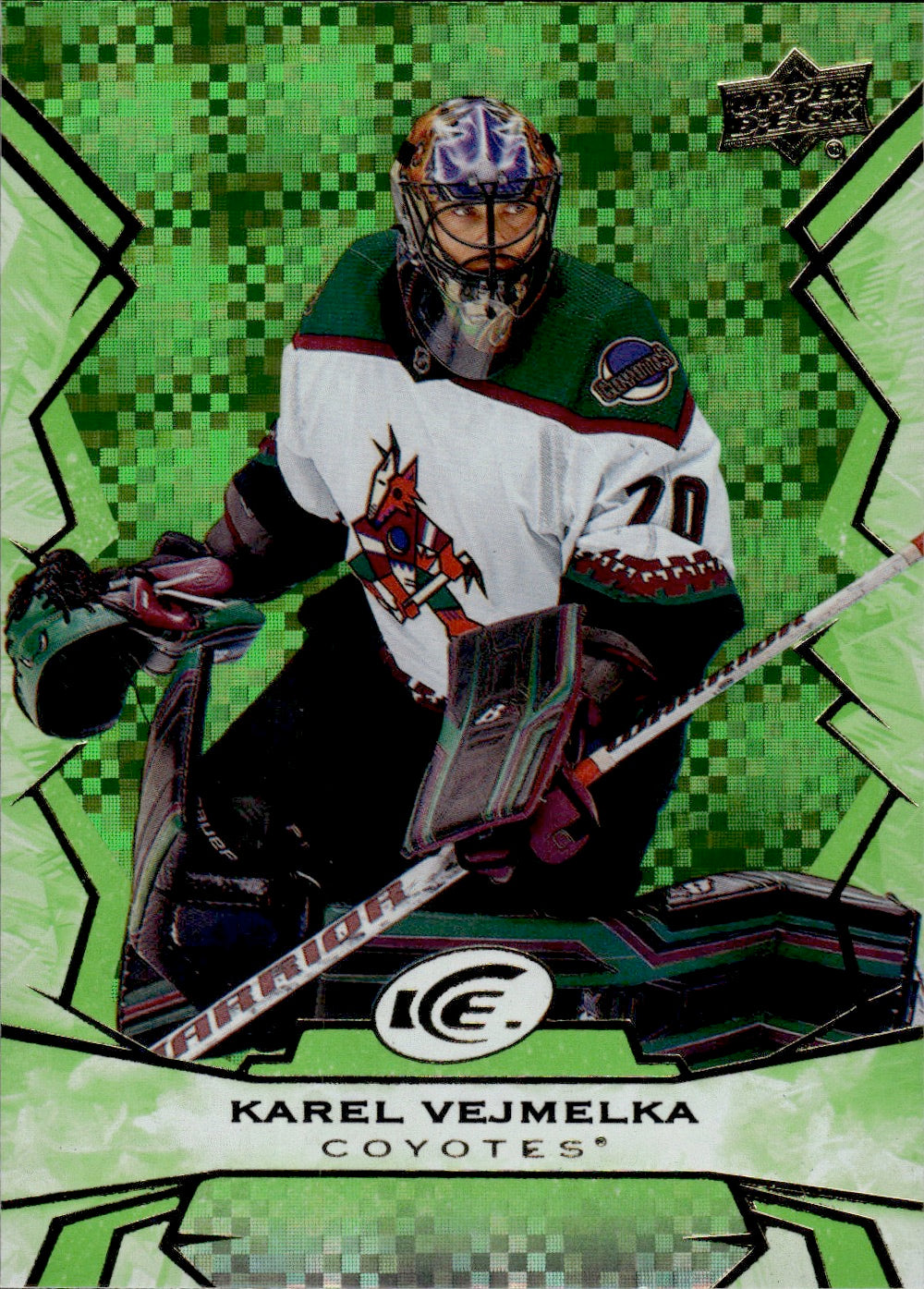 2022-23 Upper Deck Ice Hockey - Base - Green #75 Karel Vejmelka - Arizona Coyotes