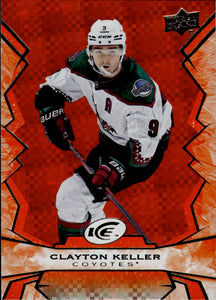 2022-23 Upper Deck Ice Hockey - Base - Orange #9 Clayton Keller - Arizona Coyotes