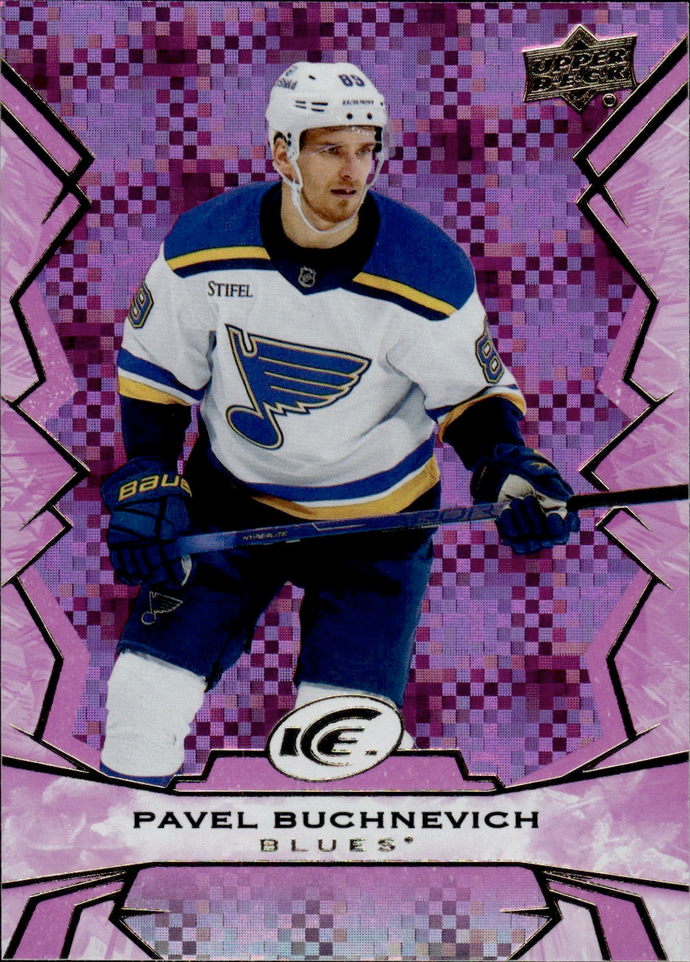 2022-23 Upper Deck Ice Hockey - Base - Pink #87 Pavel Buchnevich - St. Louis Blues