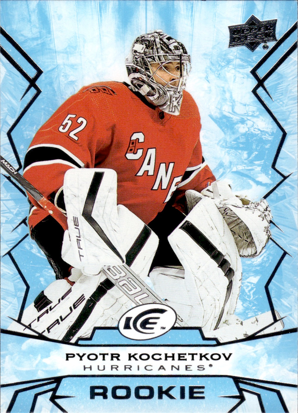 2022-23 Upper Deck Ice Hockey - Base - Rookie #105 Pyotr Kochetkov - Carolina Hurricanes