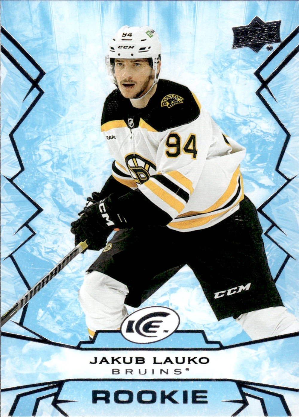 2022-23 Upper Deck Ice Hockey - Base - Rookie #111 Jakub Lauko - Boston Bruins