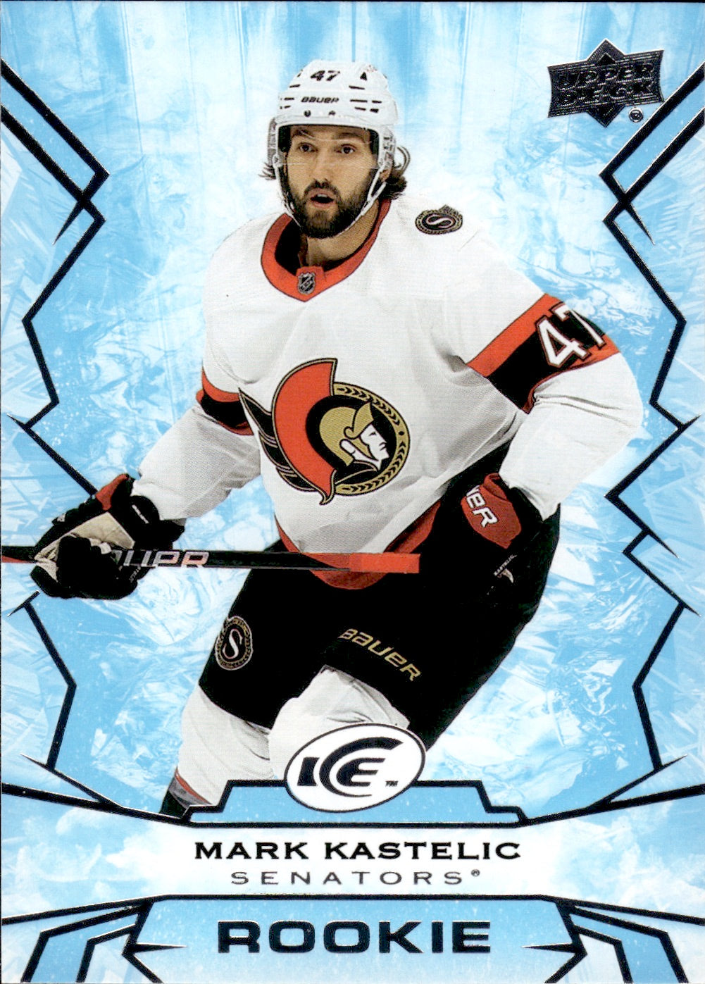 2022-23 Upper Deck Ice Hockey - Base - Rookie #118 Mark Kastelic - Ottawa Senators