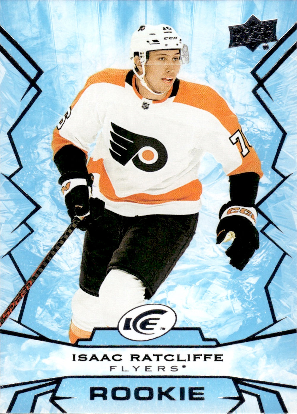 2022-23 Upper Deck Ice Hockey - Base - Rookie #128 Isaac Ratcliffe - Philadelphia Flyers