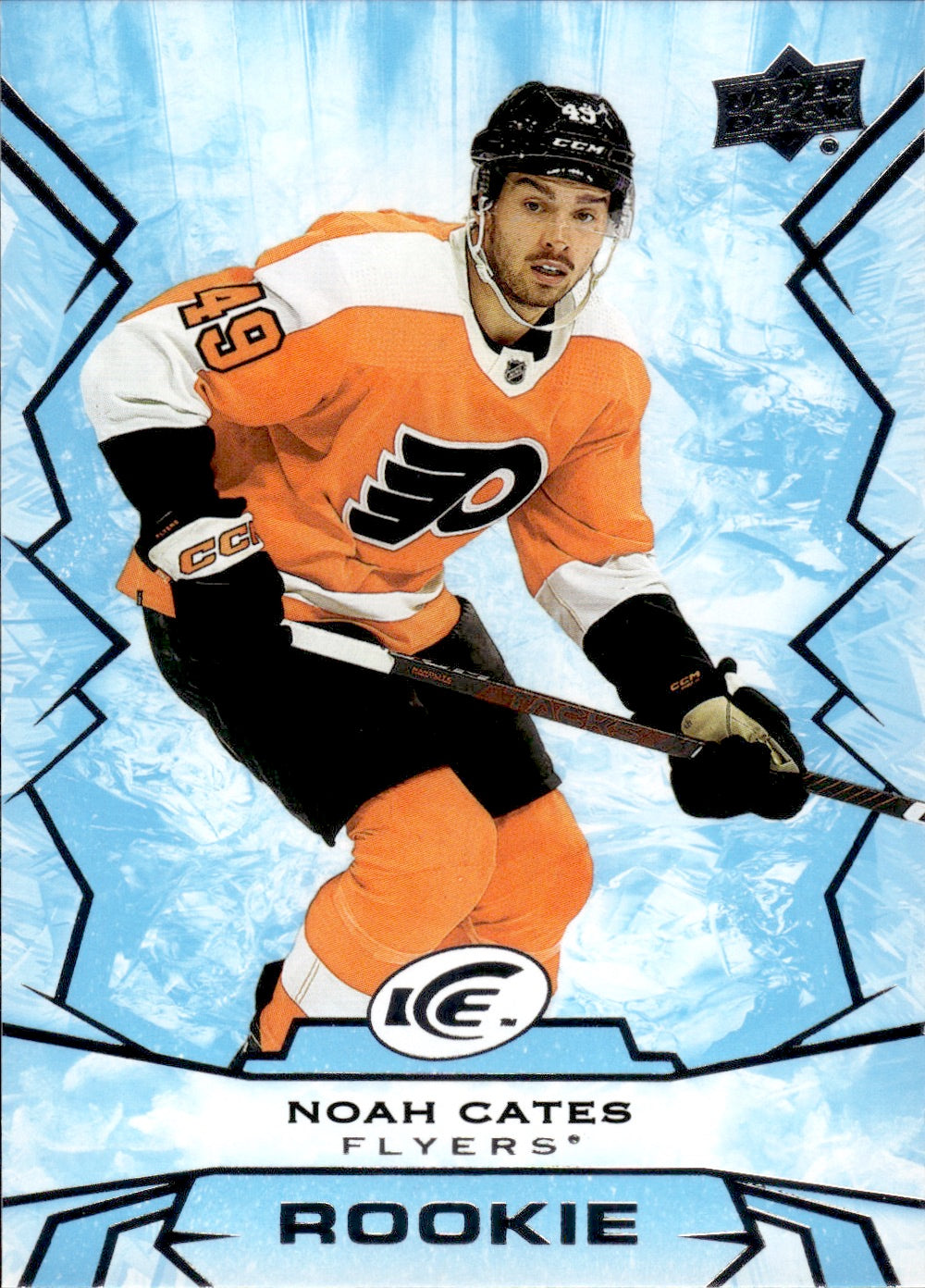 2022-23 Upper Deck Ice Hockey - Base - Rookie #140 Noah Cates - Philadelphia Flyers