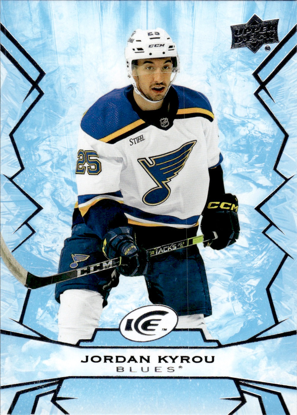 2022-23 Upper Deck Ice Hockey - Base #27 Jordan Kyrou - St. Louis Blues