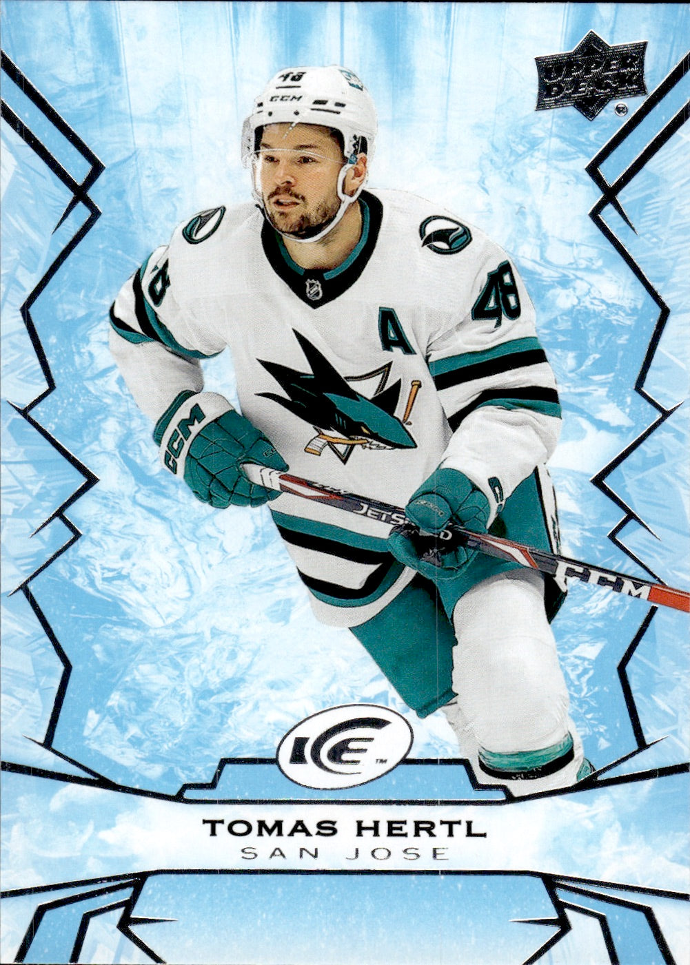 2022-23 Upper Deck Ice Hockey - Base #68 Tomas Hertl - San Jose Sharks