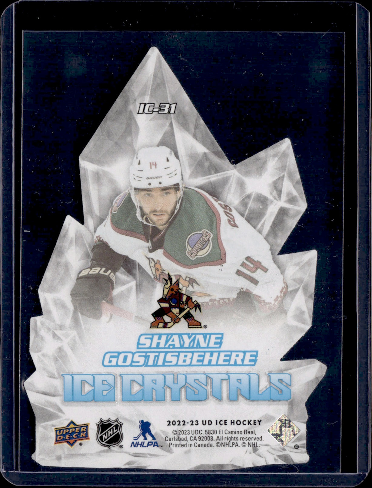 2022-23 Upper Deck Ice Hockey - Ice Crystals #IC-31 Shayne Gostisbehere - Arizona Coyotes