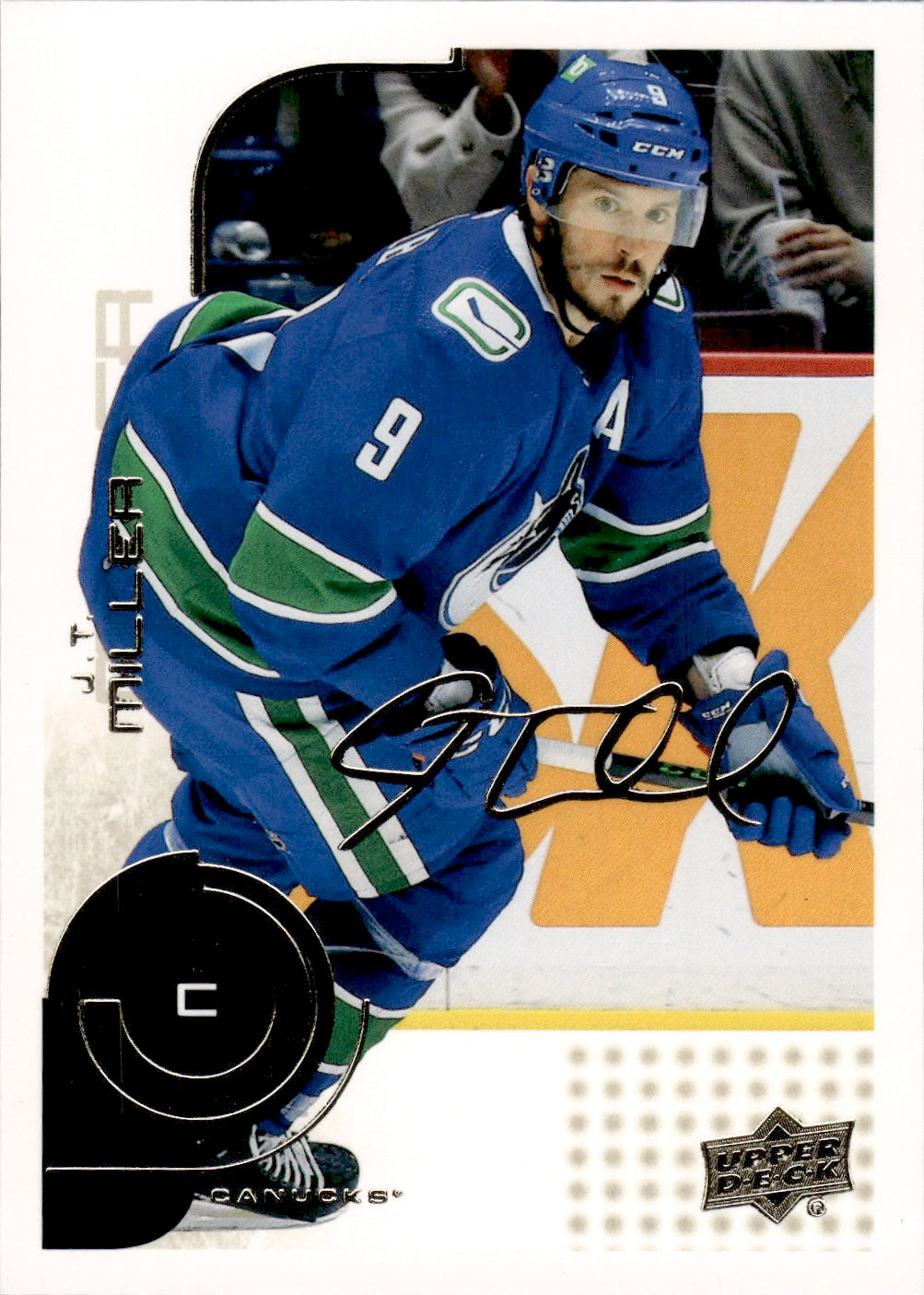 2022-23 Upper Deck MVP Hockey 20th Anniversery Gold Script #93 J.T. Miller - Vancouver Canucks