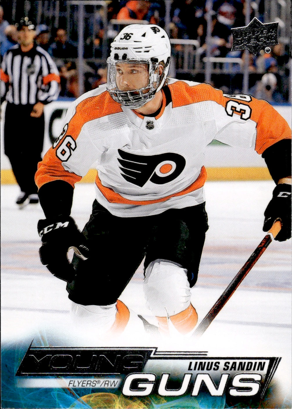 2022-23 Upper Deck Series 1 Hockey - Young Guns #217 Linus Sandin - Philadelphia Flyers