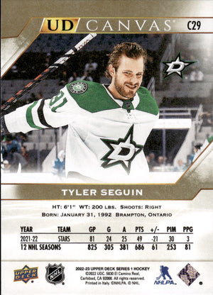 2022-23 Upper Deck Series 1 Hockey Canvas #C29 Tyler Seguin - Dallas Stars