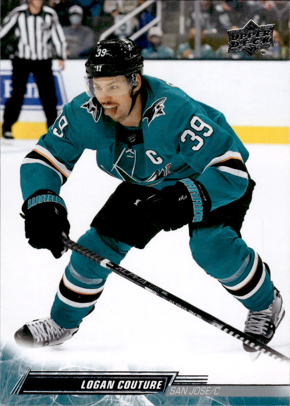 2022-23 Upper Deck Series 2 Hockey Base #396 Logan Couture - San Jose Sharks