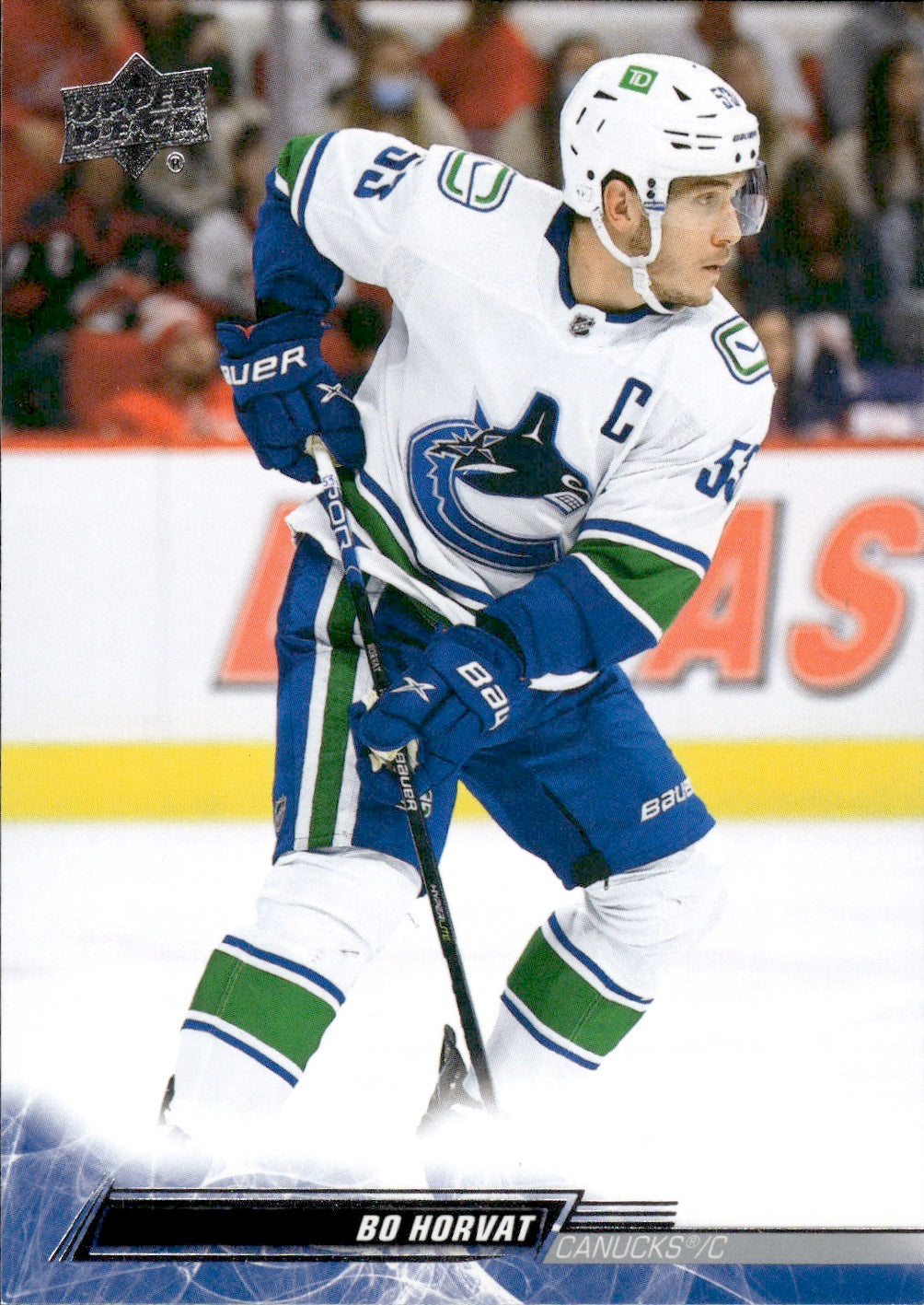 2022-23 Upper Deck Series 2 Hockey Base #428 Bo Horvat - Vancouver Canucks