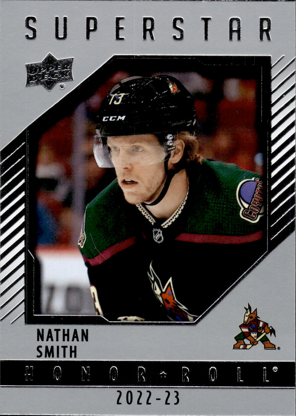 2022-23 Upper Deck Series 2 Hockey Honor Roll #HR74 Nathan Smith - Arizona Coyotes