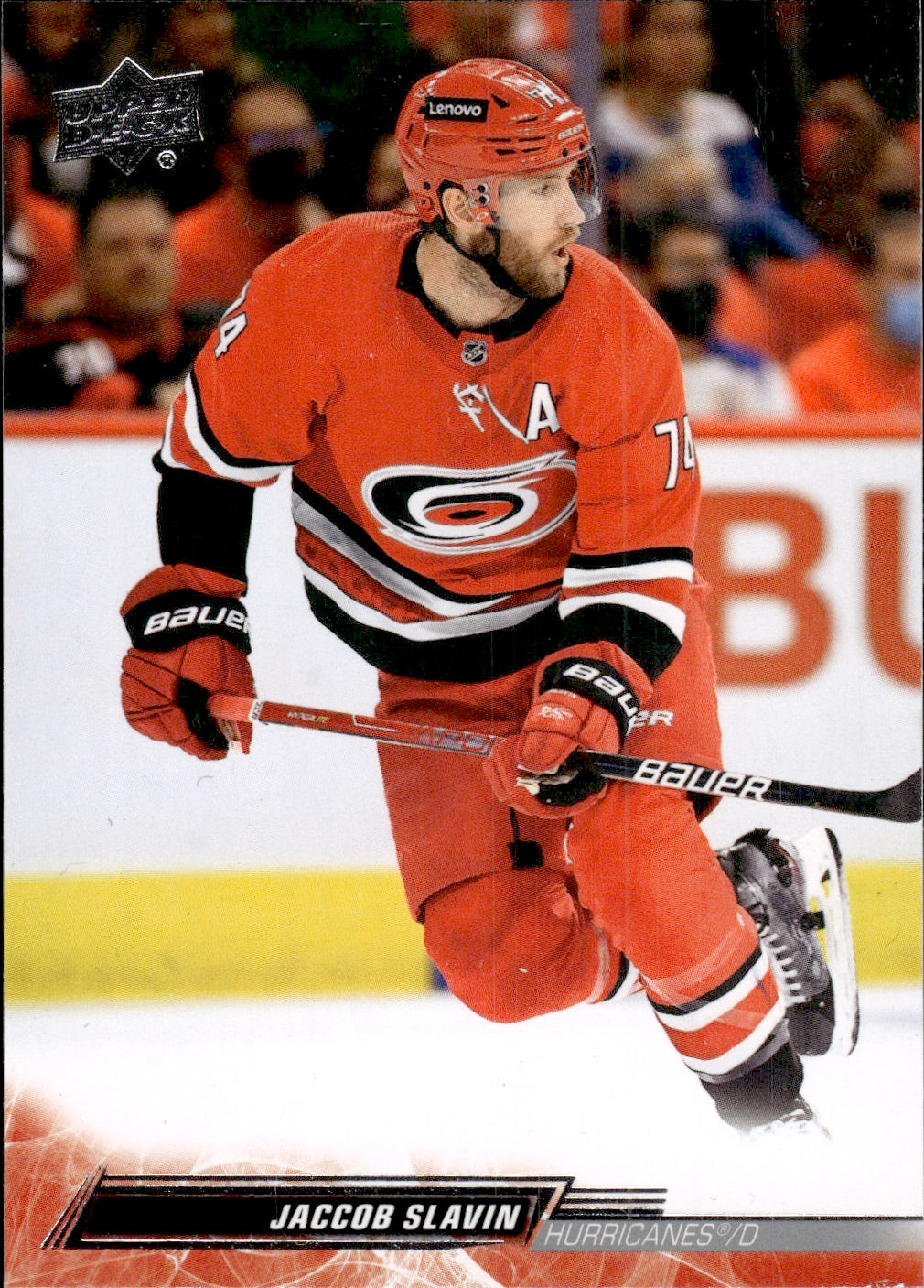 2022-23 Upper Deck Series 2 Hockey #286 Jaccob Slavin - Carolina Hurricanes