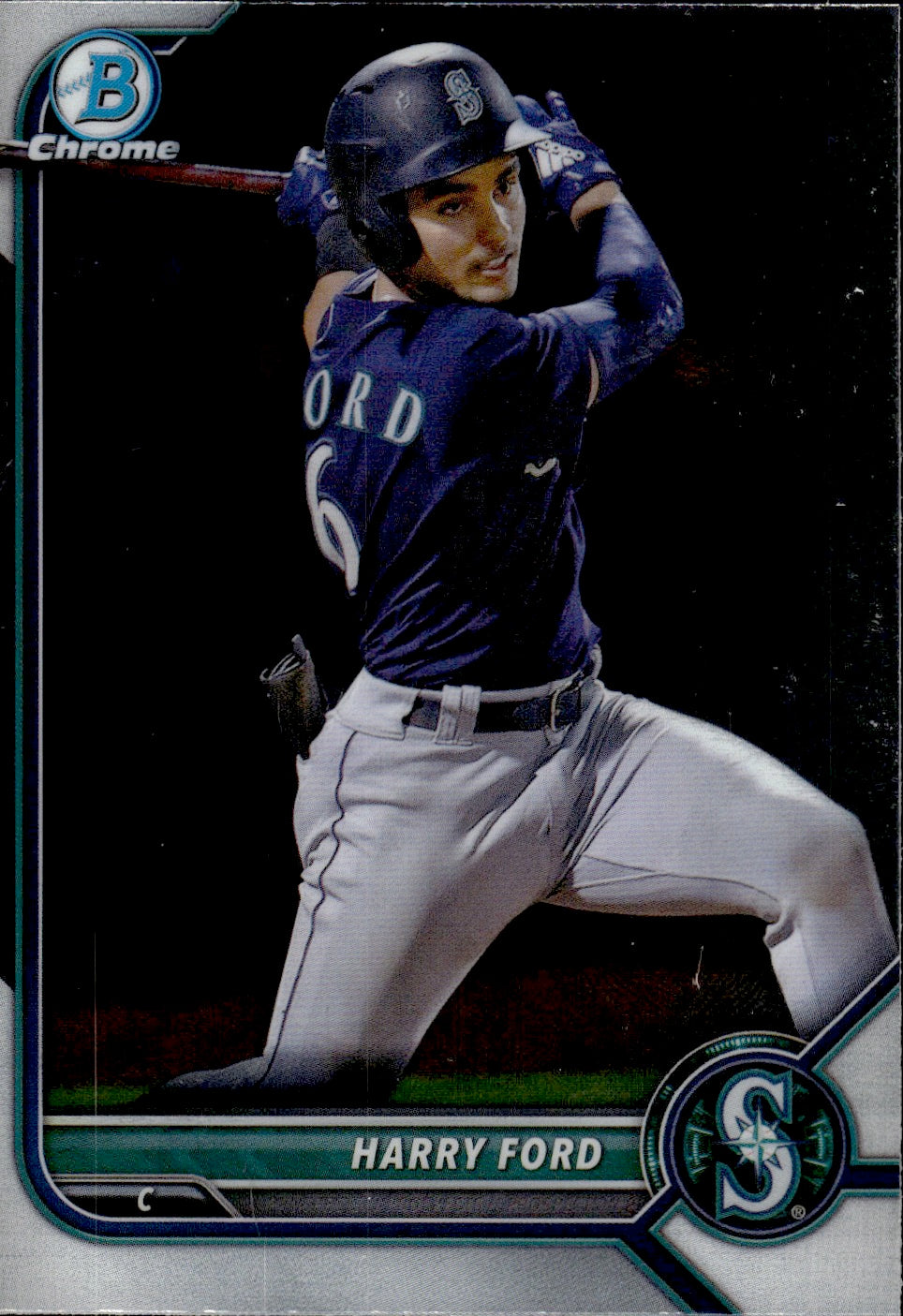 2022 Bowman Chrome Baseball #BCP-189 Harry Ford - Seattle Mariners