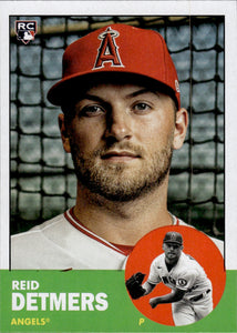 2022 Topps Archives Baseball 1963 Topps Design #10 Reid Detmers - Los Angeles Angels