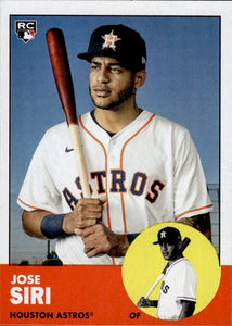 2022 Topps Archives Baseball 1963 Topps Design #66 Jose Siri - Houston Astros