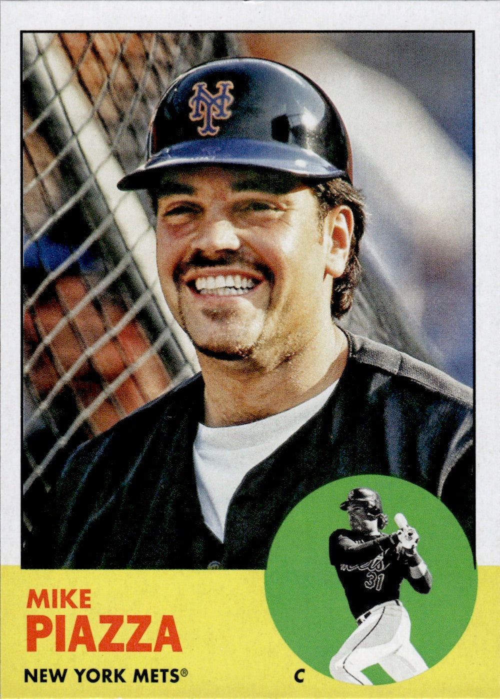 2022 Topps Archives Baseball 1963 Topps Design #7 Mike Piazza - New York Mets