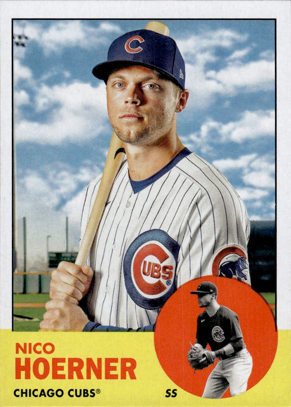 2022 Topps Archives Baseball 1963 Topps Design #80 Nico Hoerner - Chicago Cubs