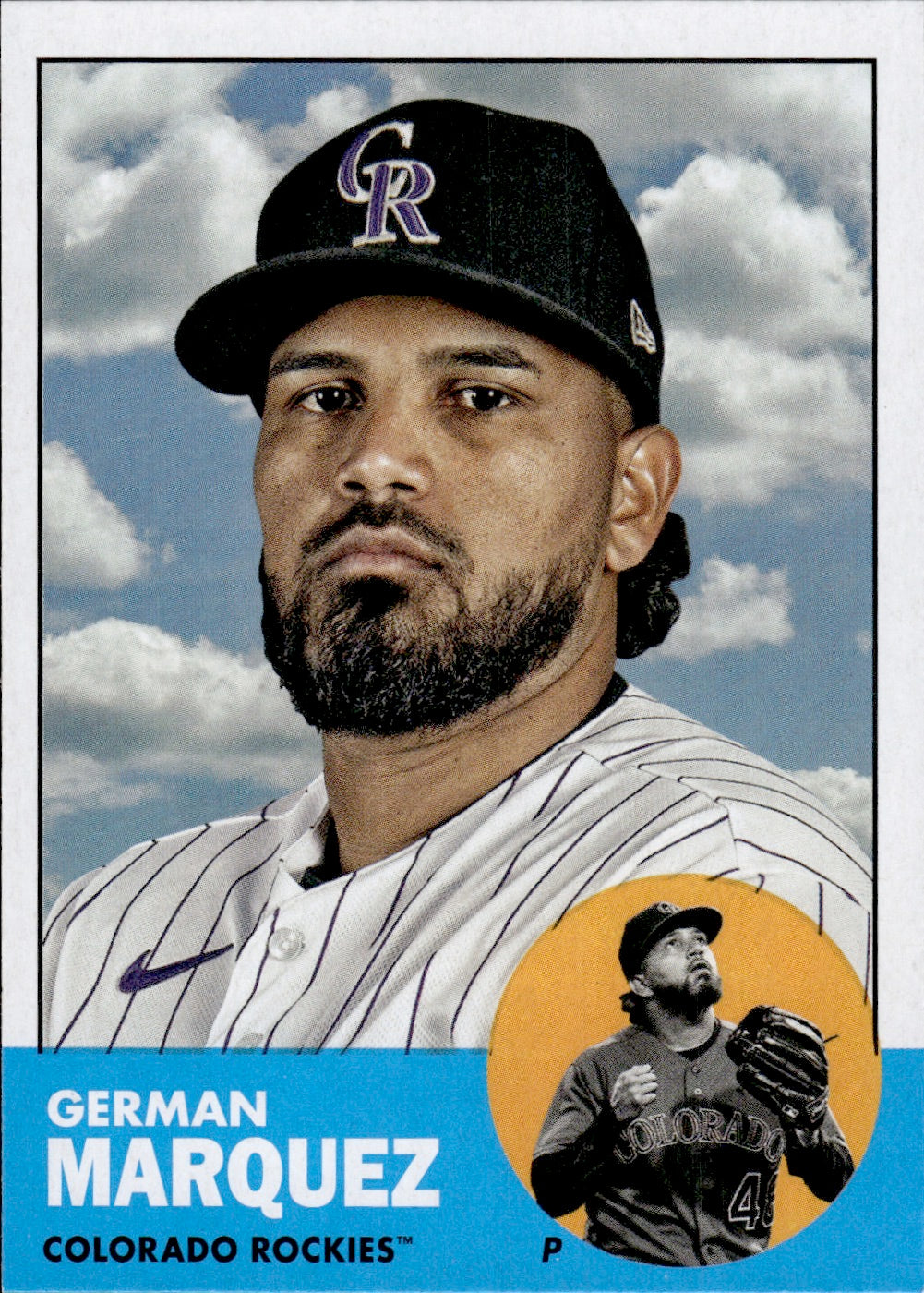 2022 Topps Archives Baseball 1963 Topps Design #83 German Marquez - Colorado Rockies