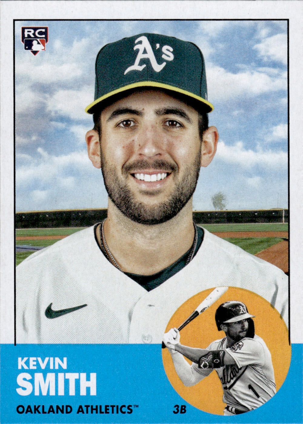 2022 Topps Archives Baseball 1963 Topps Design #90 Kevin Smith - Oakland Athletics