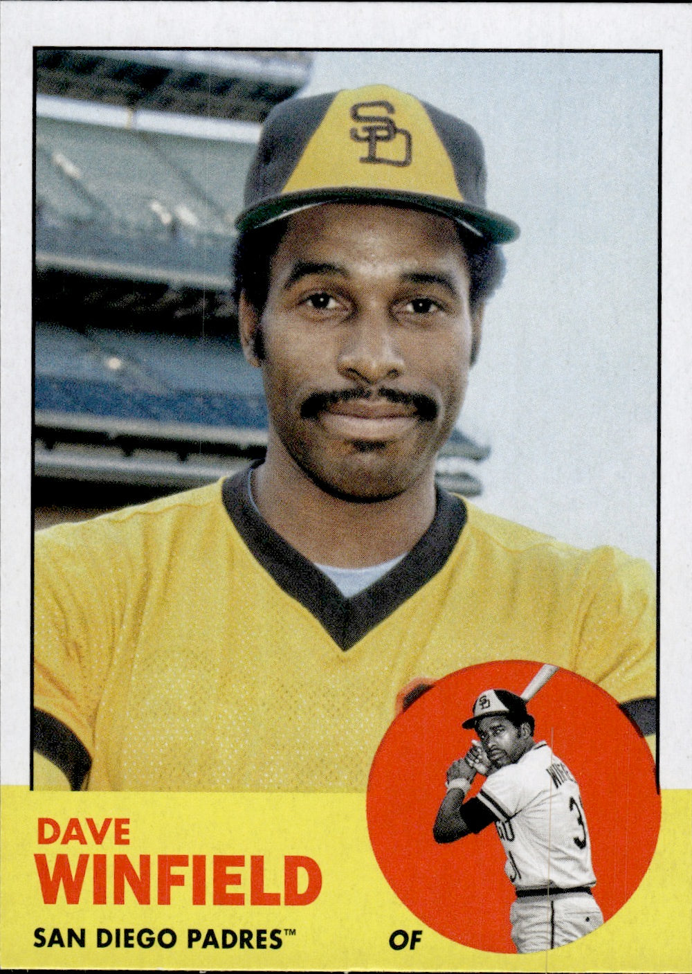 2022 Topps Archives Baseball 1963 Topps Design #9 Dave Winfield - San Diego Padres