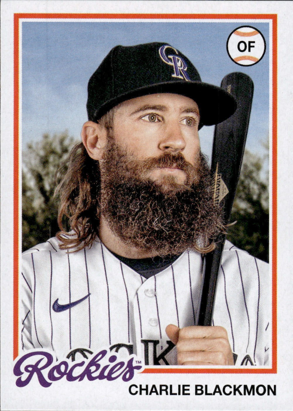 2022 Topps Archives Baseball 1978 Topps Design #111 Charlie Blackmon - Colorado Rockies