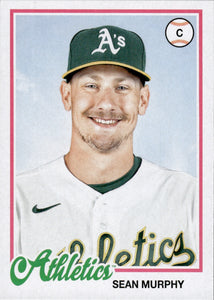 2022 Topps Archives Baseball 1978 Topps Design #143 Sean Murphy - Oakland Athletics