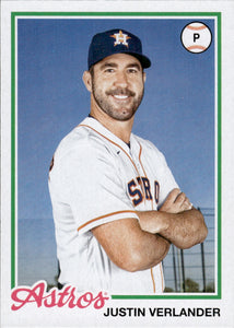 2022 Topps Archives Baseball 1978 Topps Design #181 Justin Verlander - Houston Astros