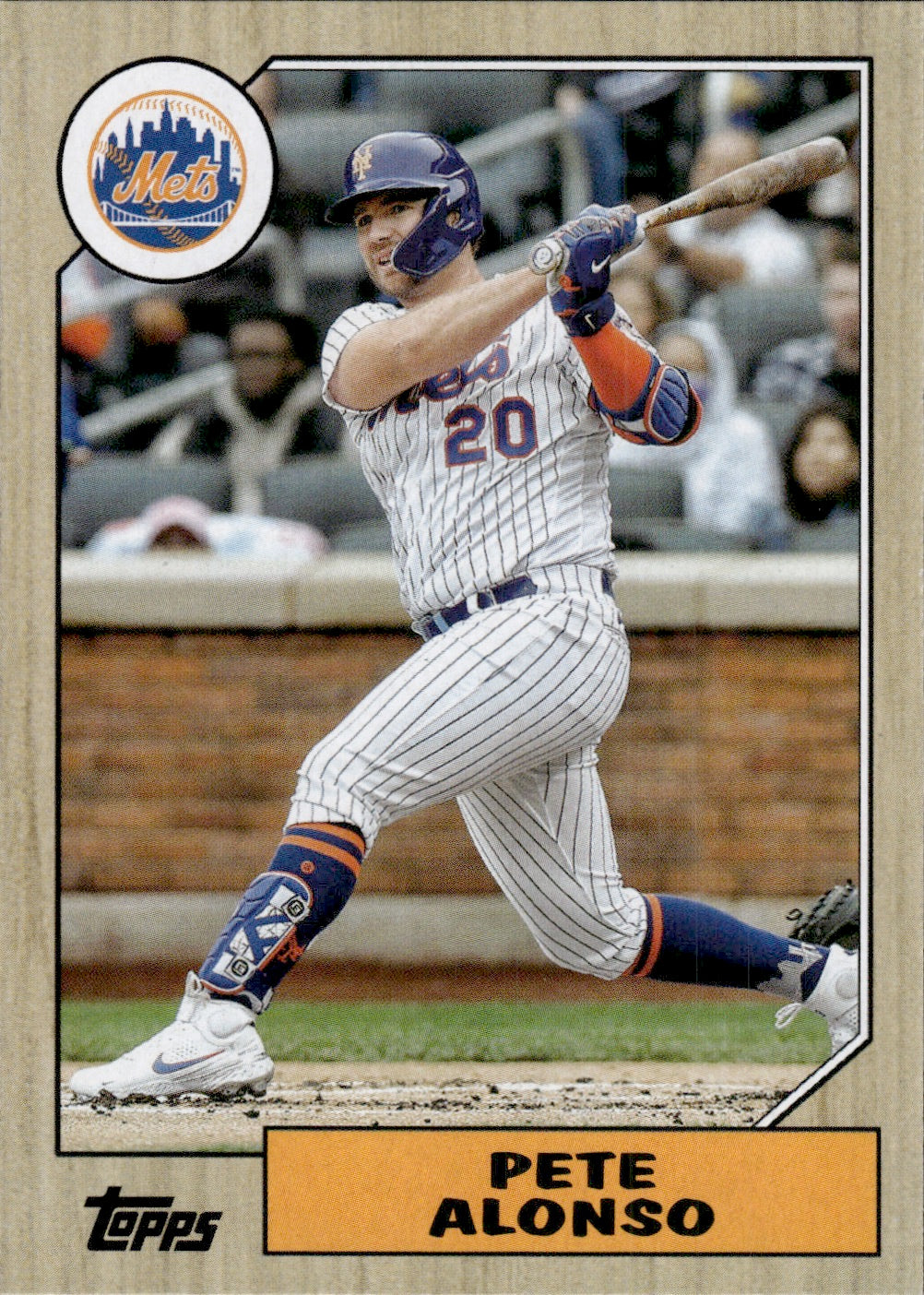 2022 Topps Archives Baseball 1987 Topps Design #225 Pete Alonso - New York Mets