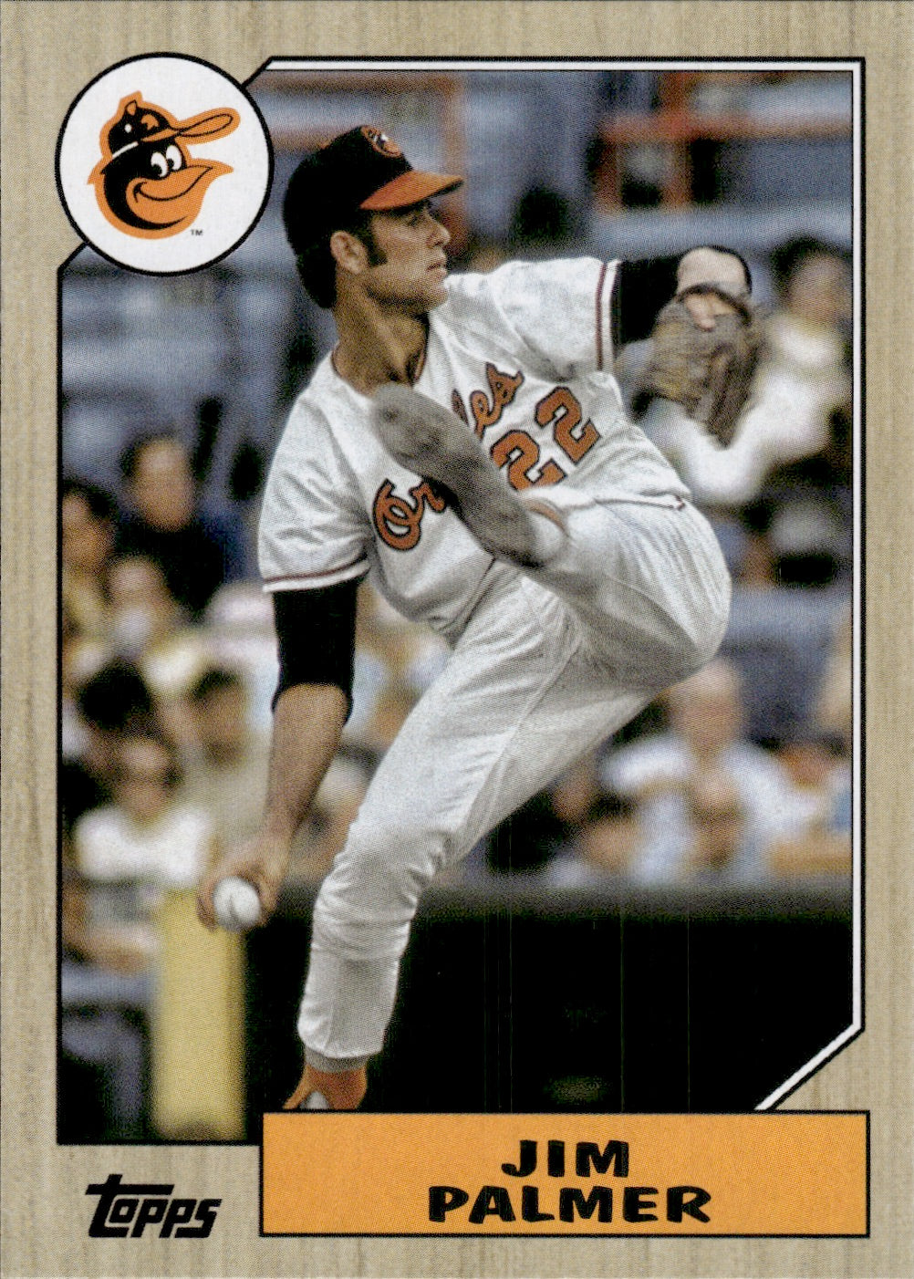 2022 Topps Archives Baseball 1987 Topps Design #264 Jim Palmer - Baltimore Orioles