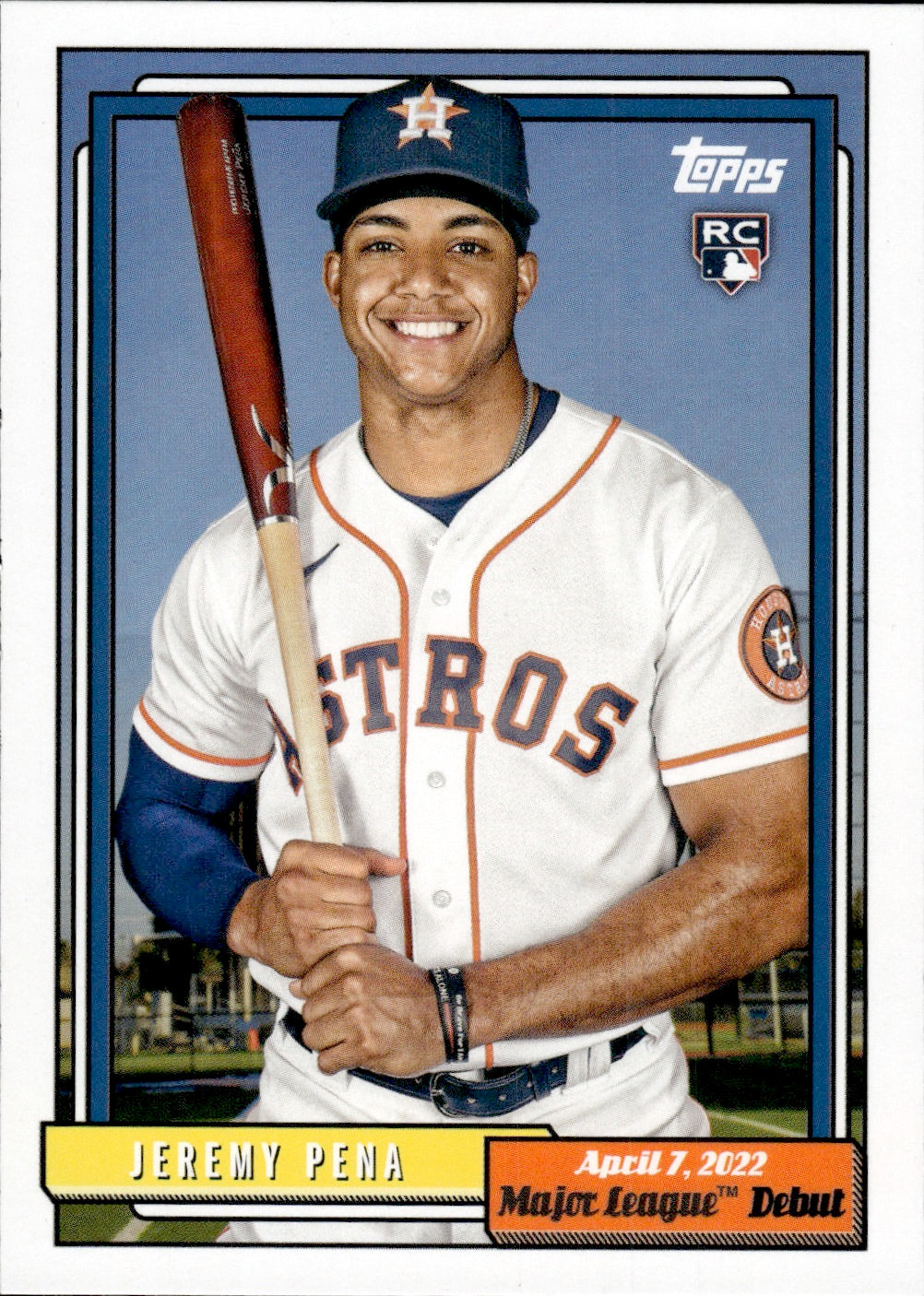 2022 Topps Archives Baseball 1992 Topps Major League Debut #364 Jeremy Pena - Houston Astros