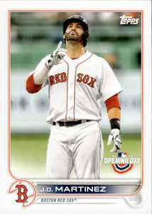 2022 Topps Opening Day Baseball #117 J.D. Martinez - Boston Red Sox