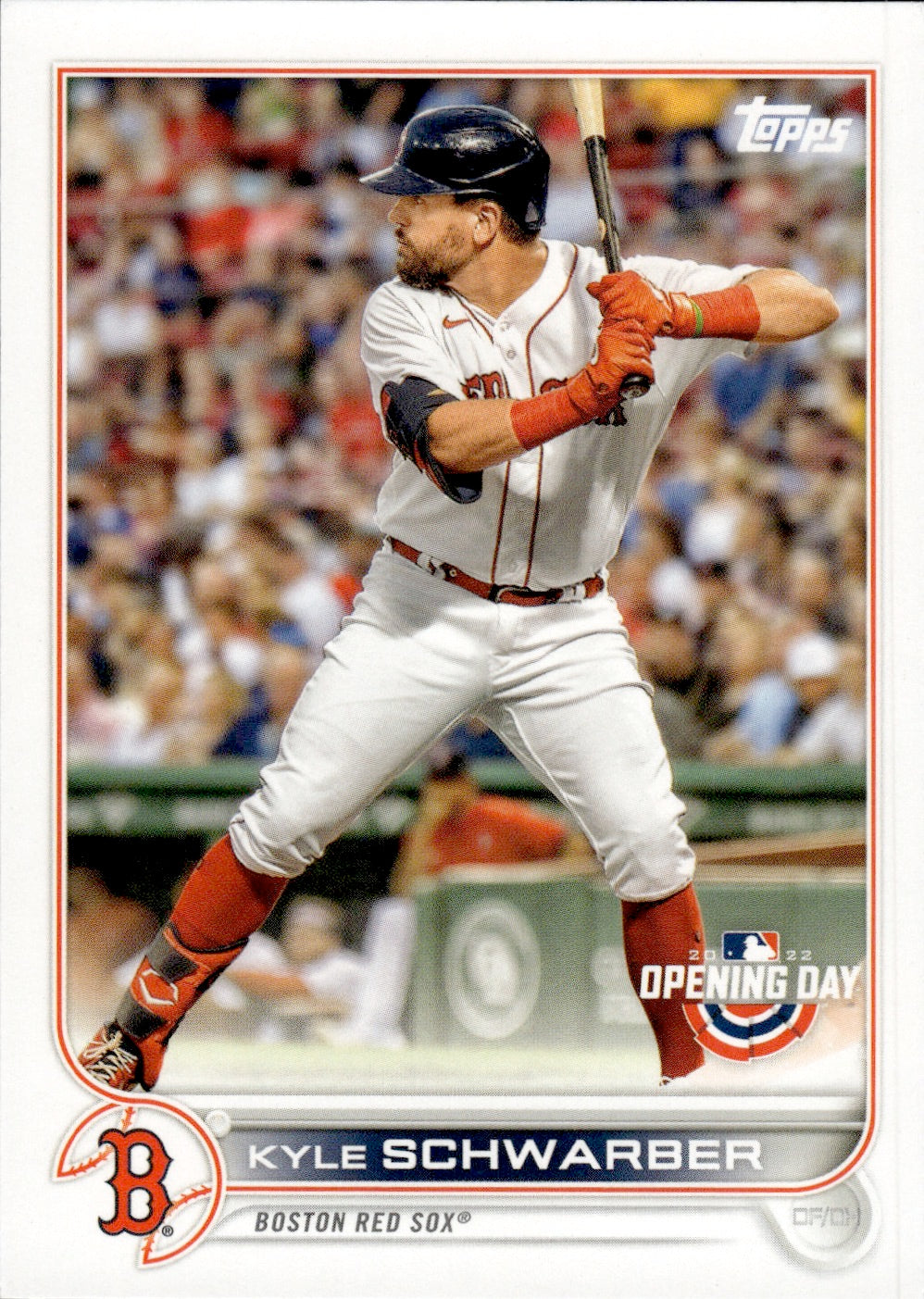 2022 Topps Opening Day Baseball #207 Kyle Schwarber - Boston Red Sox