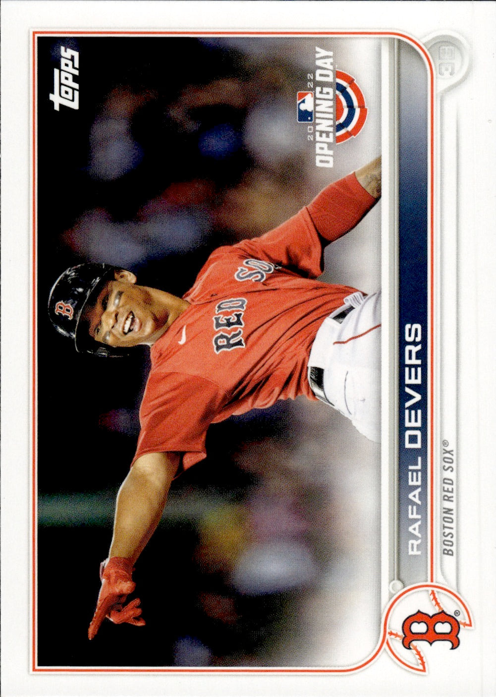 2022 Topps Opening Day Baseball #213 Rafael Devers - Boston Red Sox