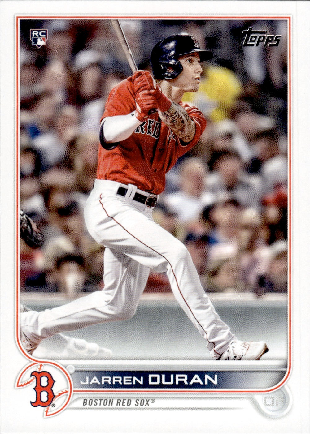 2022 Topps Series 1 Baseball #187 Jarren Duran - Boston Red Sox