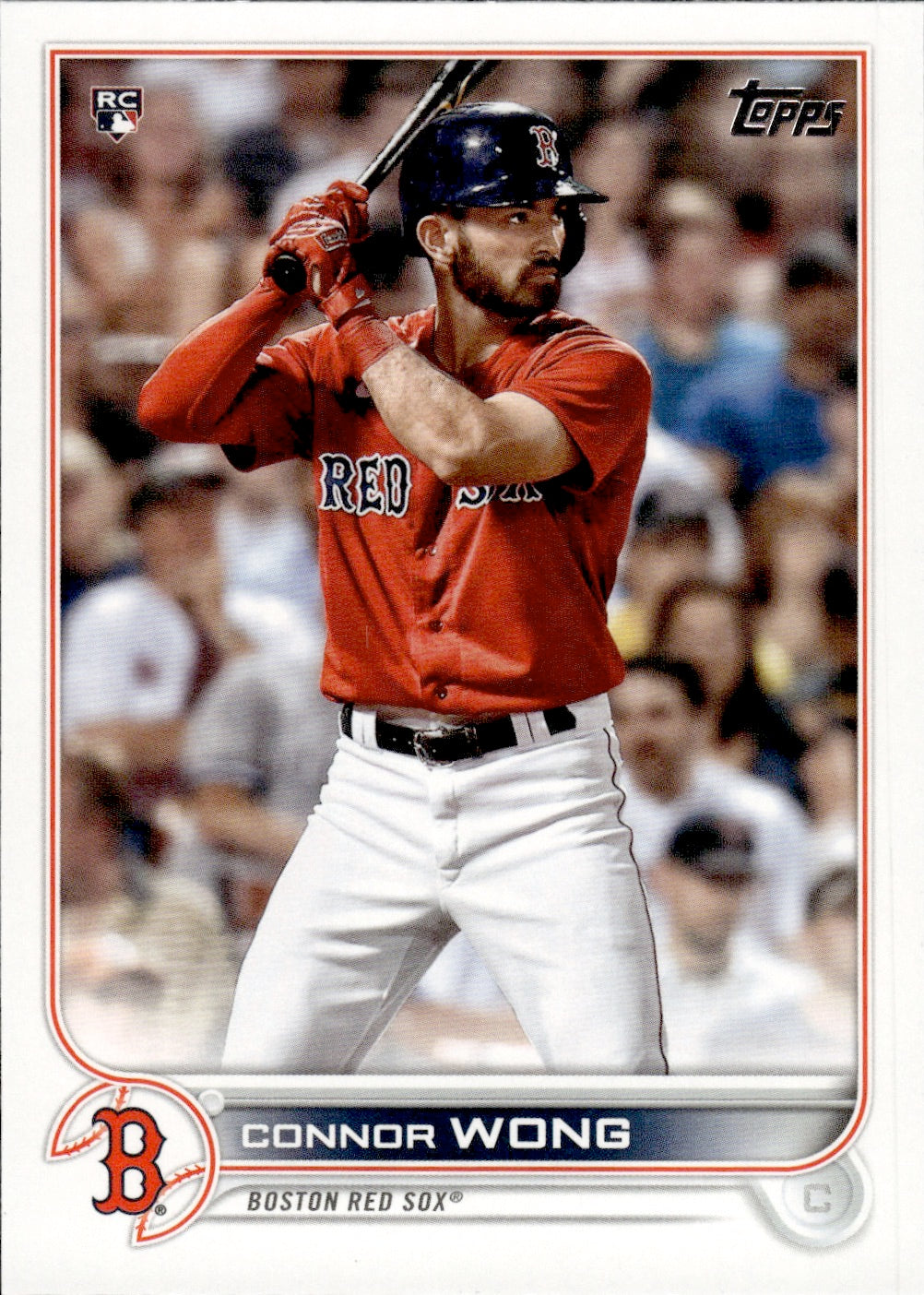 2022 Topps Series 1 Baseball #66 Connor Wong - Boston Red Sox