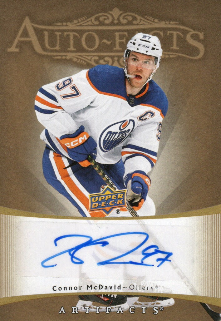 2023-24 Upper Deck Artifacts Hockey - Retro Autofacts #RAF-CM Connor McDavid