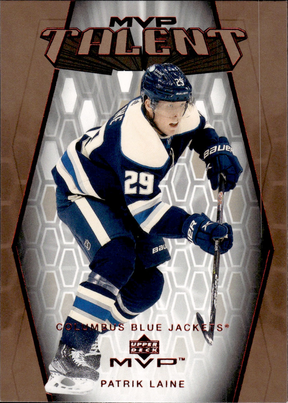 2023-24 Upper Deck MVP Hockey - 20th Anniversary MVP Talent #MT-22 Patrik Laine - Columbus Blue Jackets