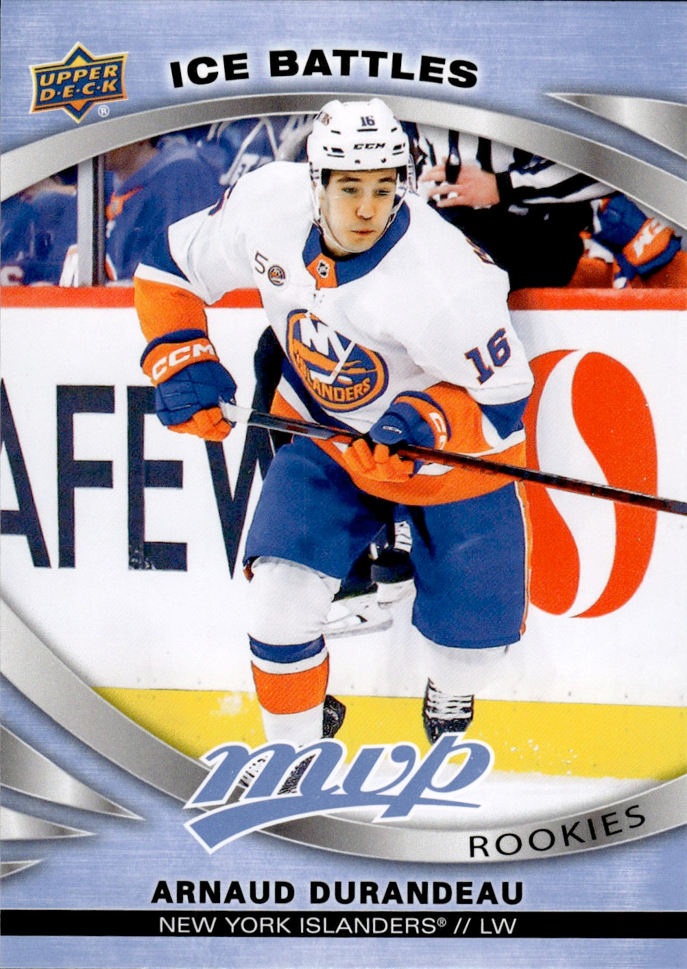 2023-24 Upper Deck MVP Hockey - Base - Ice Battles - Rookies #237 Arnaud Durandeau - New York Islanders