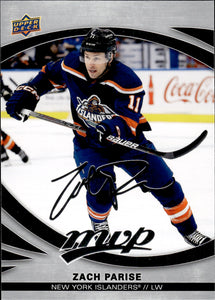 2023-24 Upper Deck MVP Hockey - Base - Silver Scripts #204 Zach Parise - New York Islanders